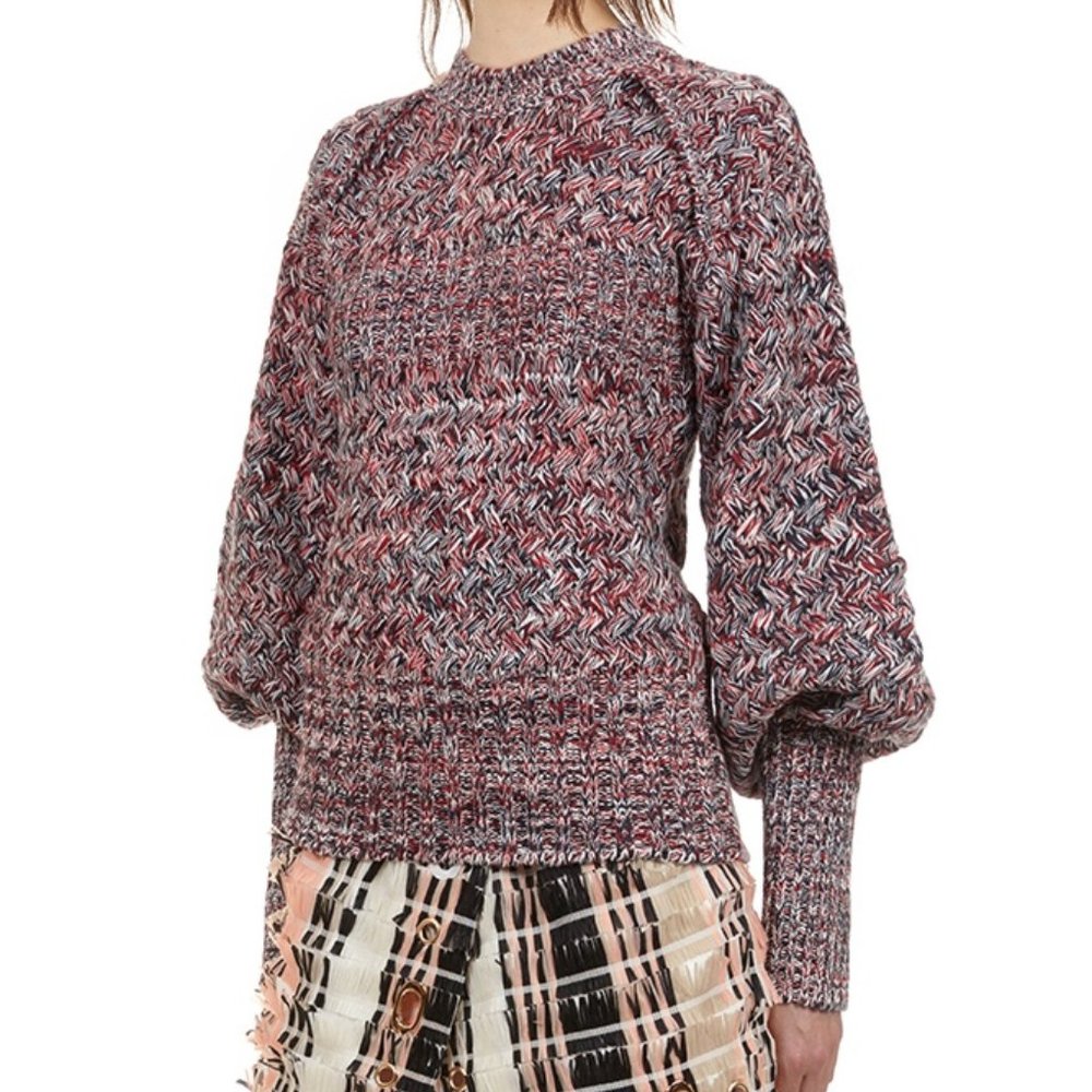 Self-Portrait Melange Crew Neck Sweater NWT